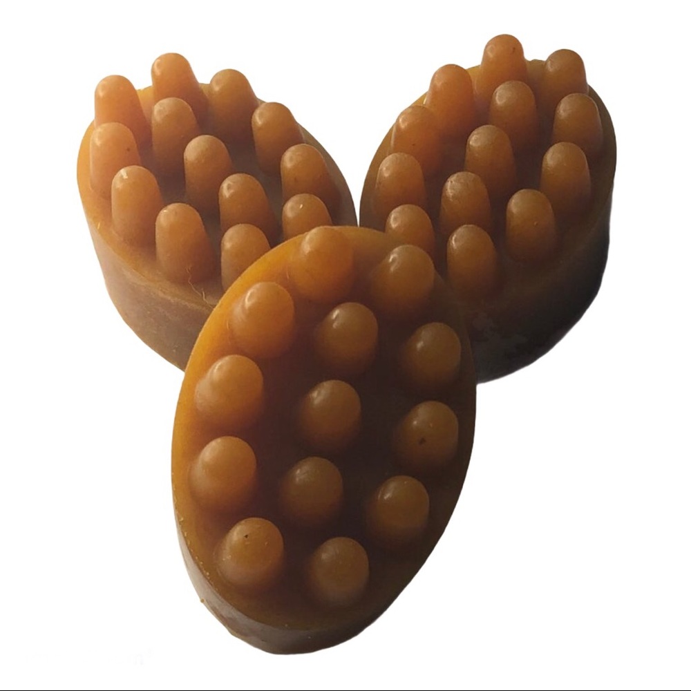 🆕3/$25 Papaya and Carrot Organic  Handmade with Love Soap Massager
